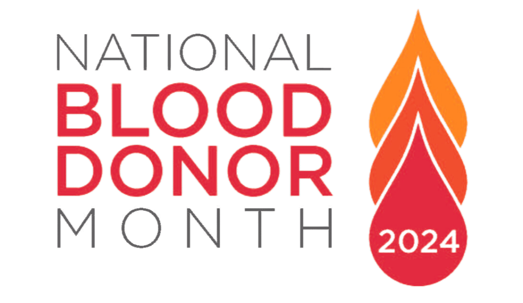 Give blood with the Red Cross during National Volunteer Month