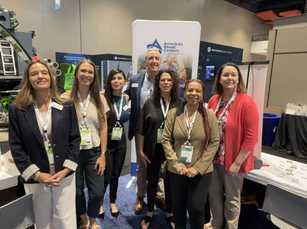 ABC Members standing at the NCSL 2026 booth in a group